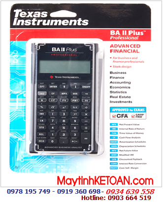 Texas BAII PLUS PRO, Máy tính tài chánh thi CFA Texas BA II Plus Pro| CÒN HÀNG 